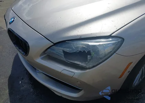 2014 BMW 650I Gran Coupe z USA, uszkodzony, nr VIN WBA6B2C54ED128777